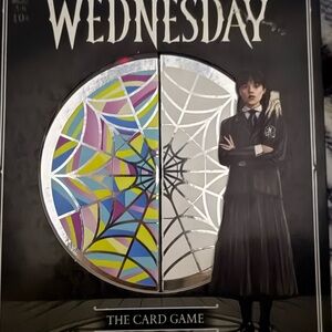 Wednesday The Card Game - Decorative Spiderweb Artwork